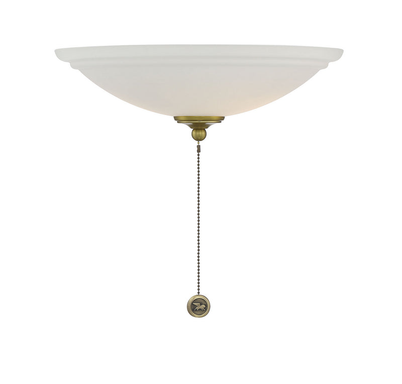 Savoy House Light Kit FLG-1400-148 Two Light Fan Light Kit, Estate Brass Finish - LightingWellCo