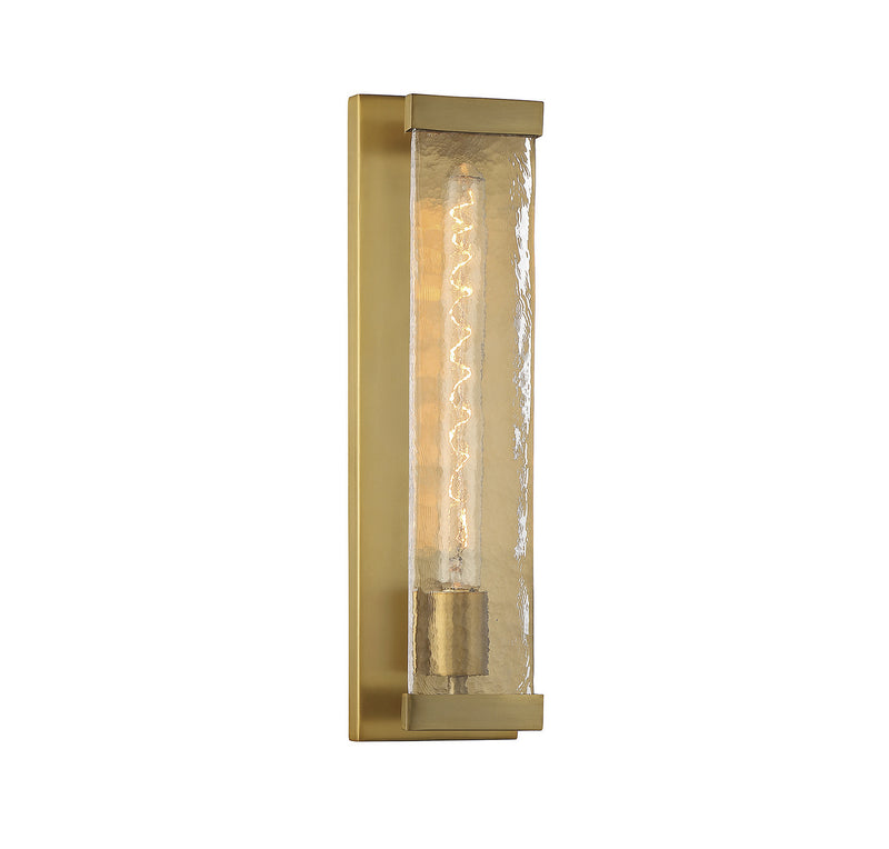 Savoy House Alberta 9-1902-1-322 One Light Wall Sconce, Warm Brass Finish - LightingWellCo