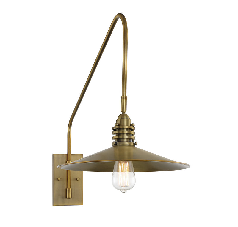 Savoy House Wheaton 9-195CP-1-322 One Light Wall Sconce, Warm Brass Finish - LightingWellCo