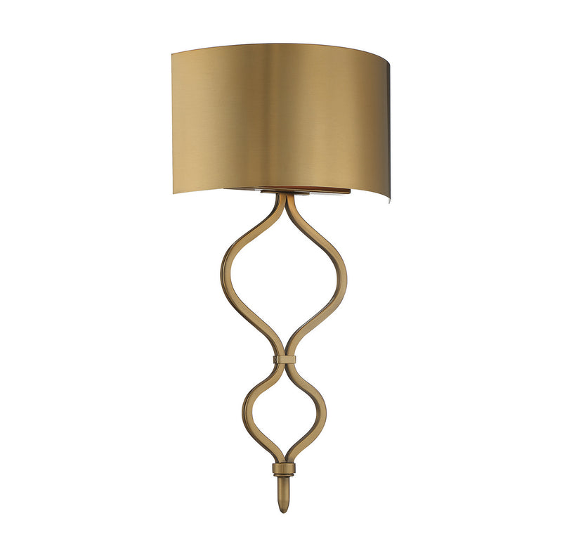 Savoy House Como 9-6520-1-322 LED Wall Sconce, Warm Brass Finish - LightingWellCo