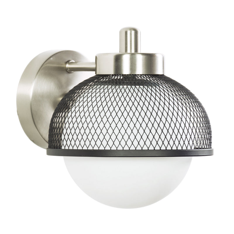 Varaluz 347B01BNBL One Light Bath, Brushed Nickel/Black Finish - LightingWellCo