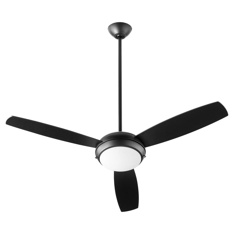 Quorum 20523-59 52``Ceiling Fan, Matte Black Finish - LightingWellCo