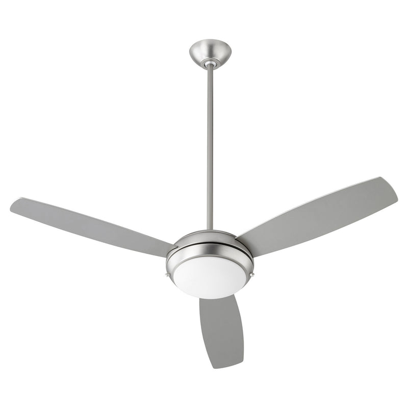 Quorum 20523-65 52``Ceiling Fan, Satin Nickel Finish - LightingWellCo