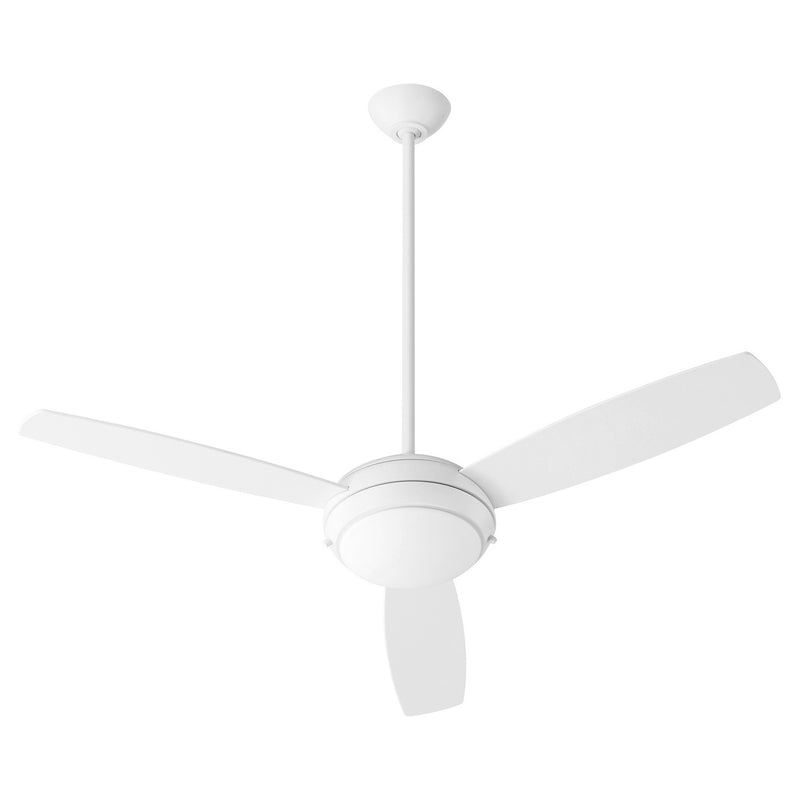 Quorum 20523-8 52``Ceiling Fan, Studio White Finish - LightingWellCo