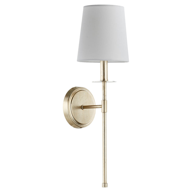 Quorum 514-1-60 One Light Wall Mount, Aged Silver Leaf Finish - LightingWellCo