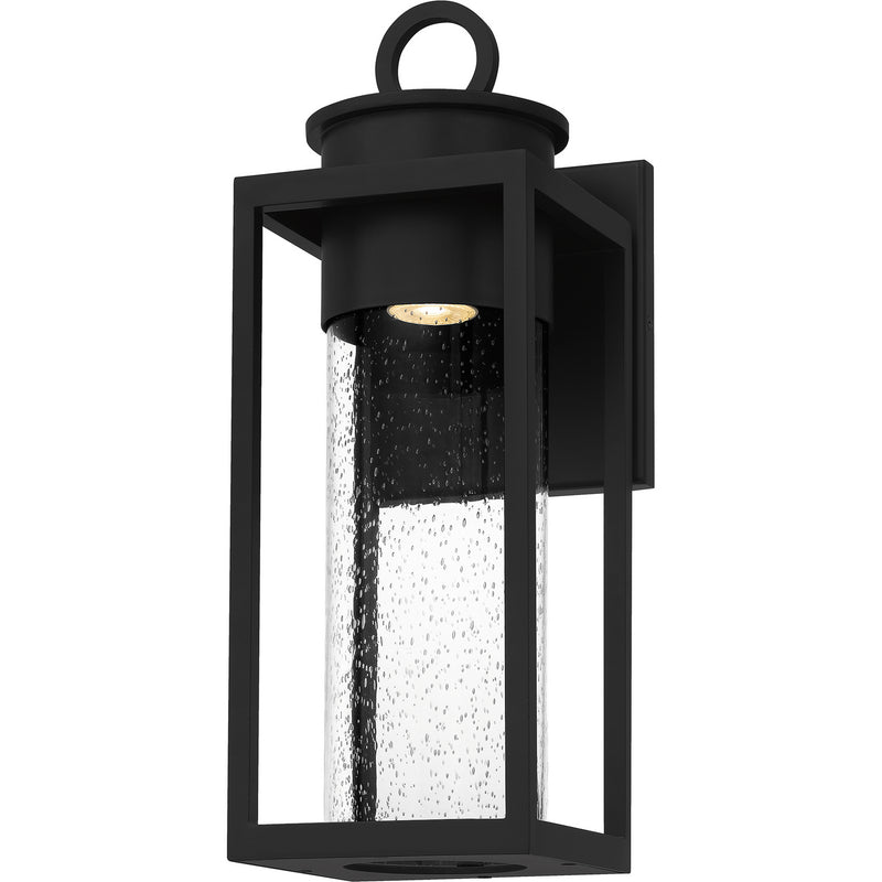 Quoizel DGL8407MBK One Light Outdoor Wall Mount, Matte Black Finish - LightingWellCo