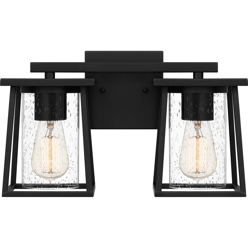 Quoizel LDG8615MBK Two Light Bath, Matte Black Finish - LightingWellCo