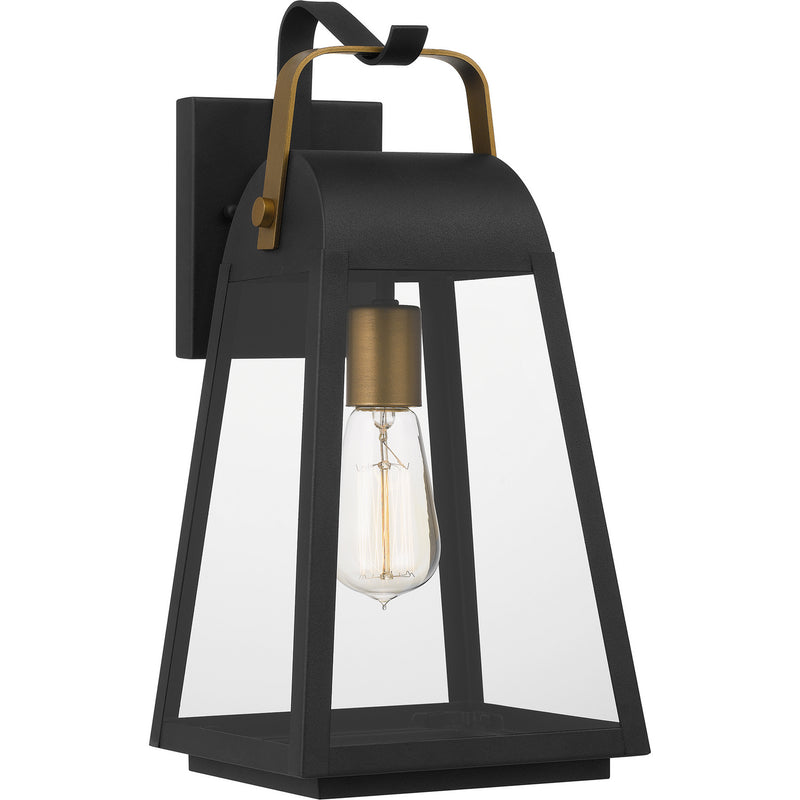 Quoizel OLY8408EK One Light Outdoor Wall Mount, Earth Black Finish - LightingWellCo