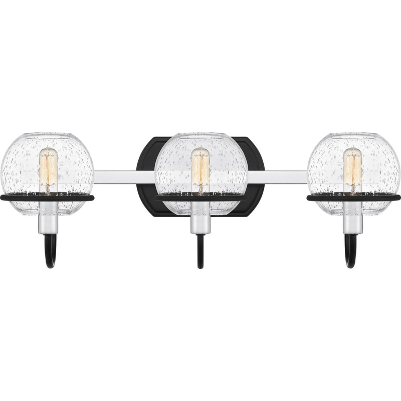 Quoizel PHX8622MBK Three Light Bath, Matte Black Finish - LightingWellCo