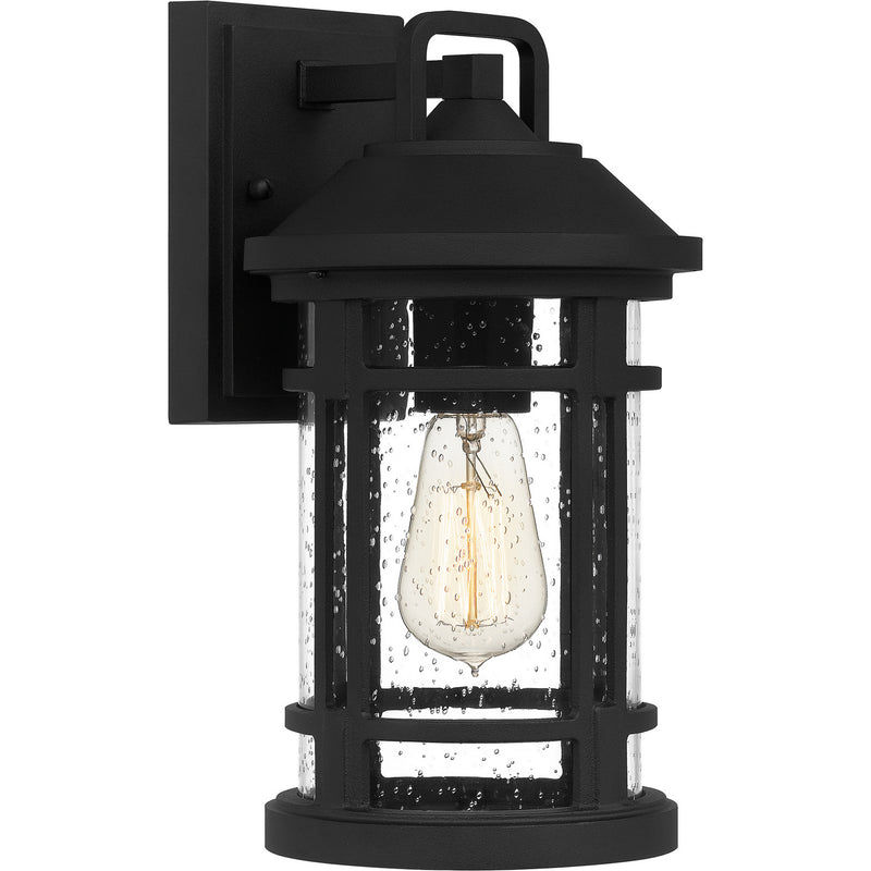 Quoizel QUY8407EK One Light Outdoor Wall Mount, Earth Black Finish - LightingWellCo