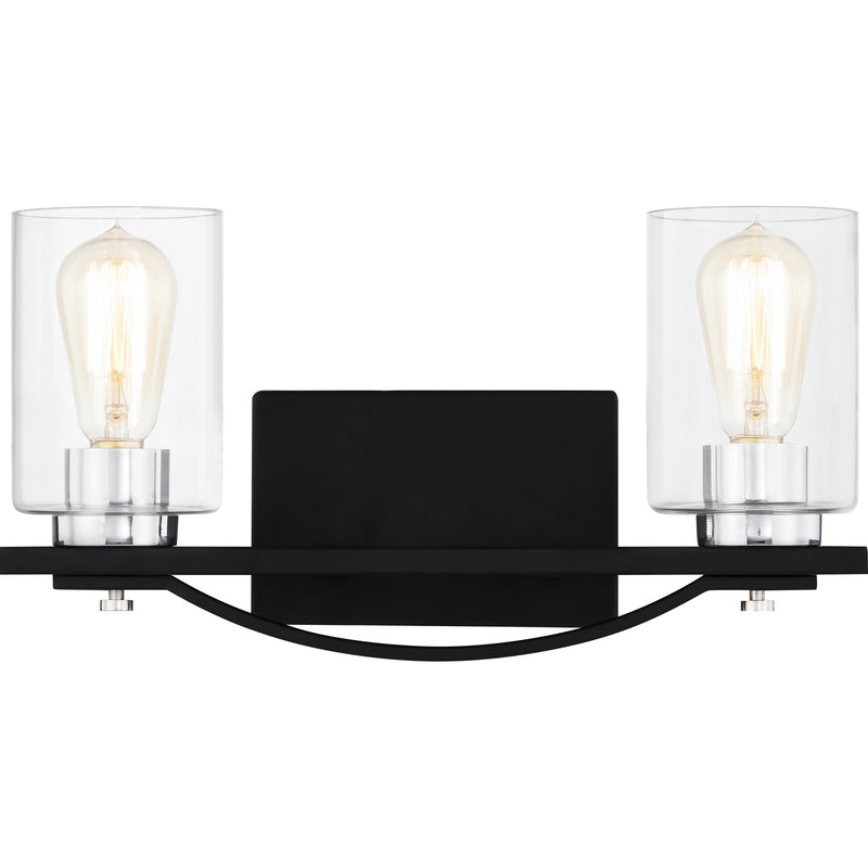 Quoizel SLE8616MBK Two Light Bath, Matte Black Finish - LightingWellCo