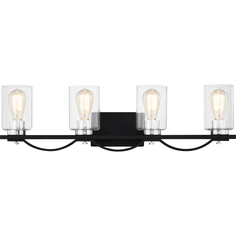 Quoizel SLE8630MBK Four Light Bath, Matte Black Finish - LightingWellCo