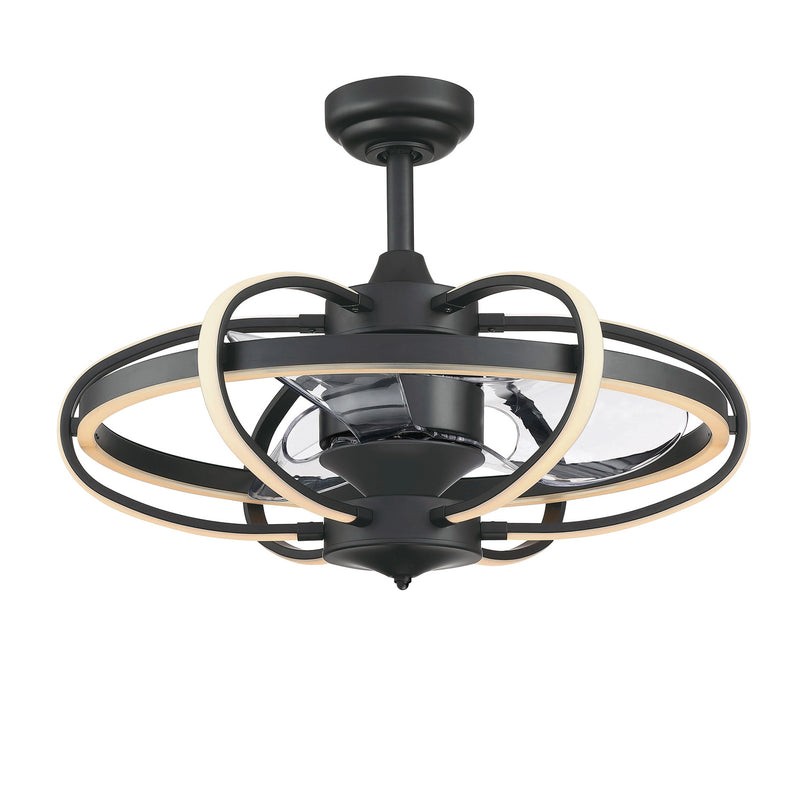 Fanimation FP3050BL 22``Ceiling Fan, Black Finish - LightingWellCo