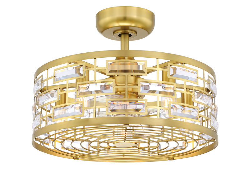 Fanimation FP3070BS 22``Ceiling Fan, Brushed Satin Brass Finish - LightingWellCo