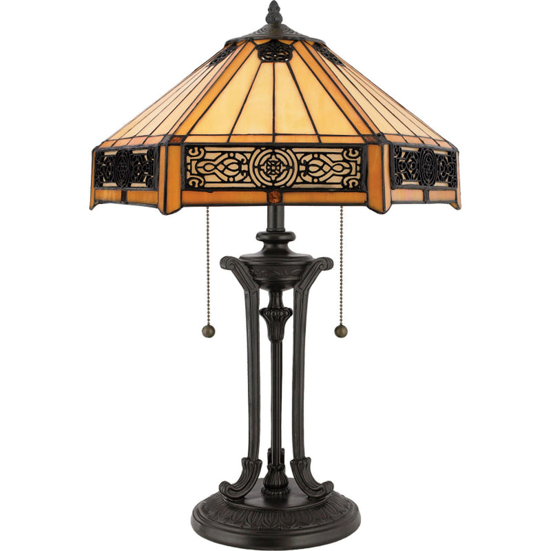 Quoizel TF6669VB Two Light Table Lamp, Vintage Bronze Finish - LightingWellCo