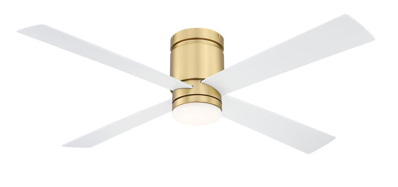 Fanimation FPS8553BS 52``Ceiling Fan, Brushed Satin Brass Finish - LightingWellCo