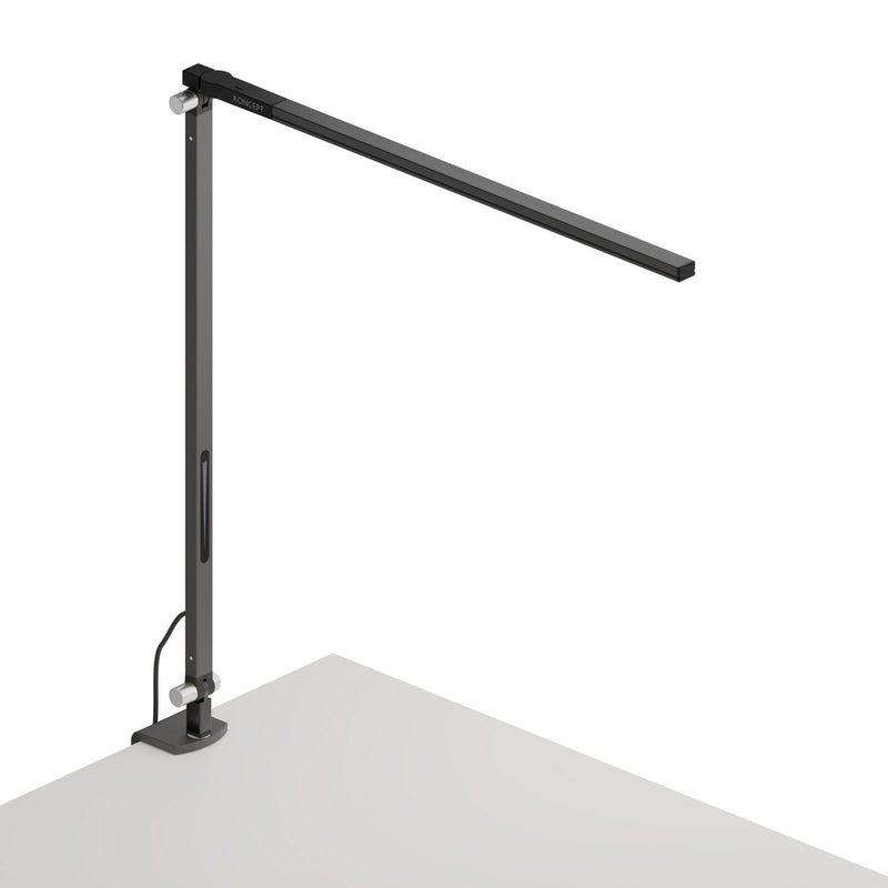 Koncept AR1000-CD-MBK-CLP Z-Bar LED Desk Lamp, Metallic Black Finish - LightingWellCo