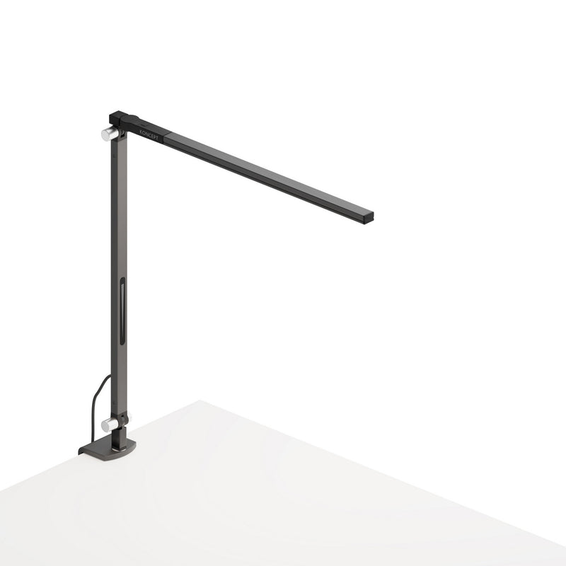 Koncept AR1100-CD-MBK-CLP Z-Bar LED Desk Lamp, Metallic Black Finish - LightingWellCo