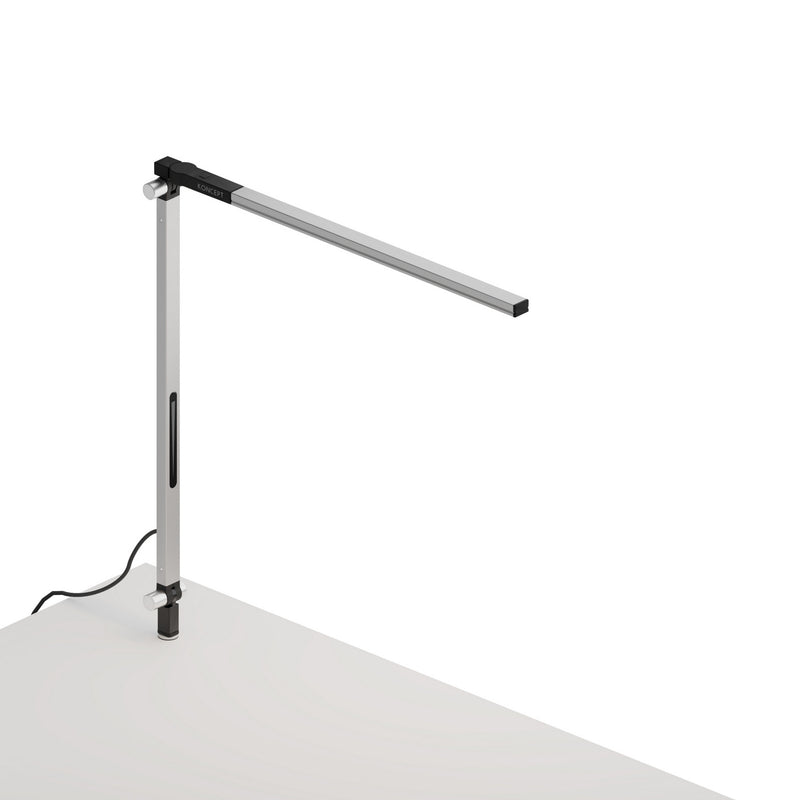 Koncept AR1100-CD-SIL-THR Z-Bar LED Desk Lamp, Silver Finish - LightingWellCo