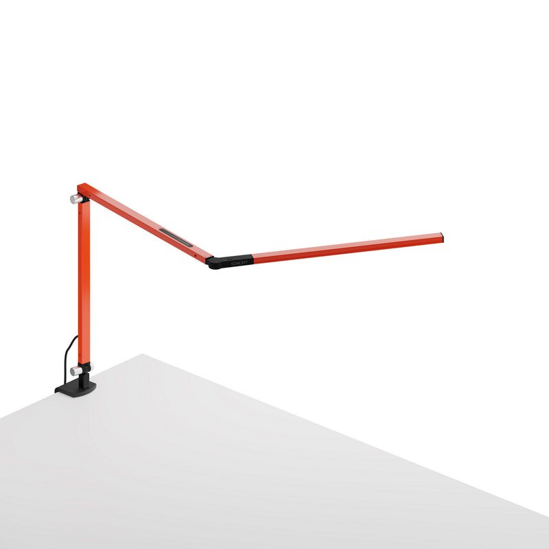 Koncept AR3100-WD-ORG-CLP Z-Bar LED Desk Lamp, Orange Finish - LightingWellCo