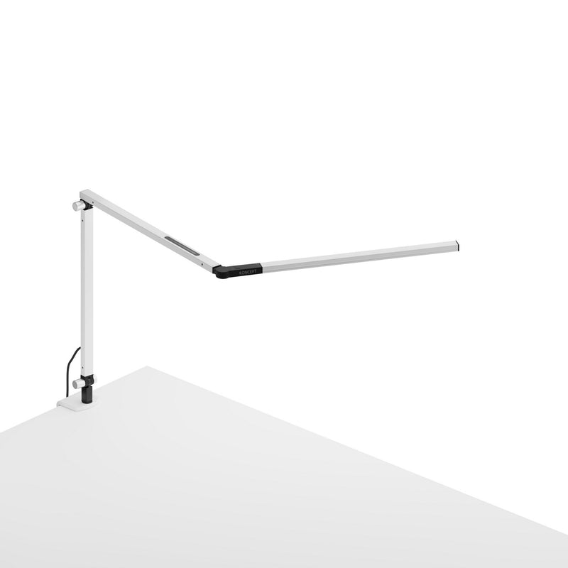 Koncept AR3100-WD-WHT-CLP Z-Bar LED Desk Lamp, White Finish - LightingWellCo