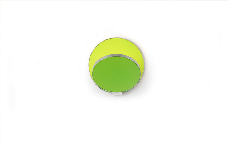 Koncept GRW-S-CRM-MGN-PI LED Wall Sconce, Chrome, Matte Green Finish - LightingWellCo