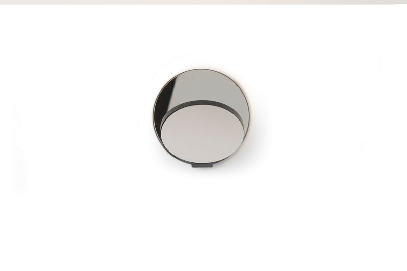 Koncept GRW-S-MBK-CRM-PI LED Wall Sconce, Metallic Black, Chrome Finish - LightingWellCo