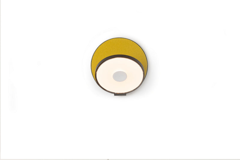 Koncept GRW-S-MBK-HDF-HW LED Wall Sconce, Metallic Black, Honeydew (Felt) Finish - LightingWellCo