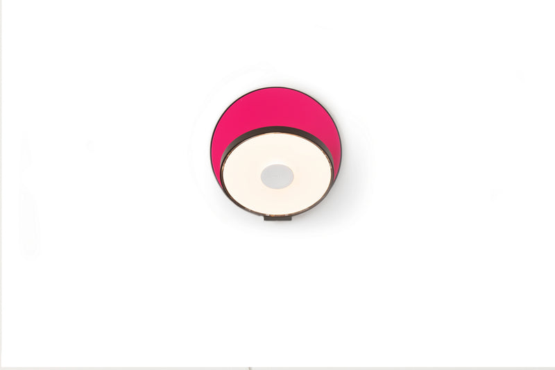Koncept GRW-S-MBK-MHP-HW LED Wall Sconce, Metallic Black, Matte Hot Pink Finish - LightingWellCo