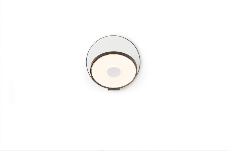 Koncept GRW-S-MBK-MWT-PI LED Wall Sconce, Metallic Black, Matte White Finish - LightingWellCo