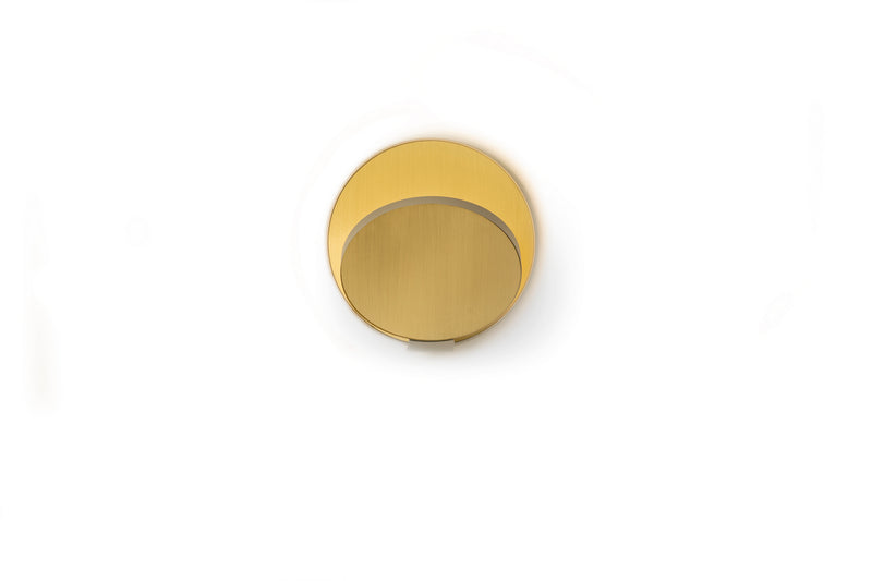Koncept GRW-S-SIL-BRS-HW LED Wall Sconce, Silver, Brushed Brass Finish - LightingWellCo