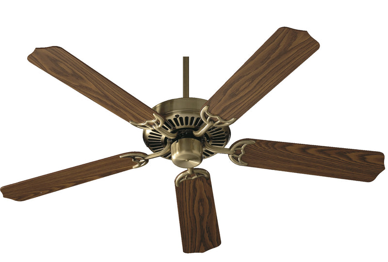 Quorum 77525-4 52``Ceiling Fan, Antique Brass Finish - LightingWellCo