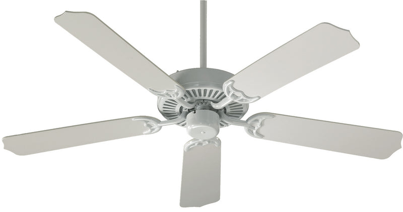 Quorum 77525-6 52``Ceiling Fan, White Finish - LightingWellCo