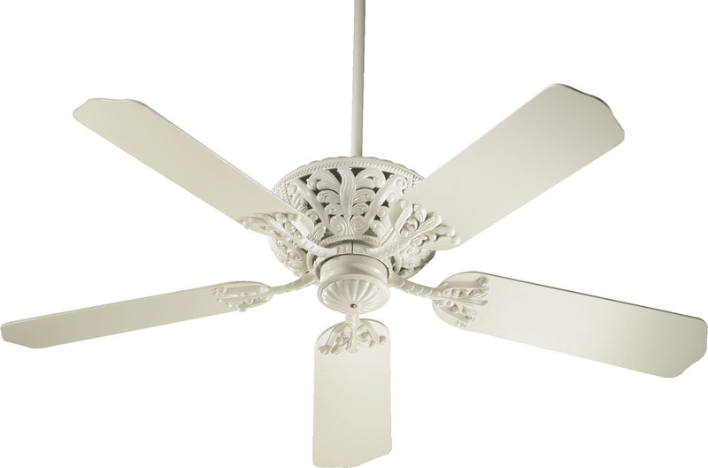 Quorum 85525-67 52``Ceiling Fan, Antique White Finish - LightingWellCo