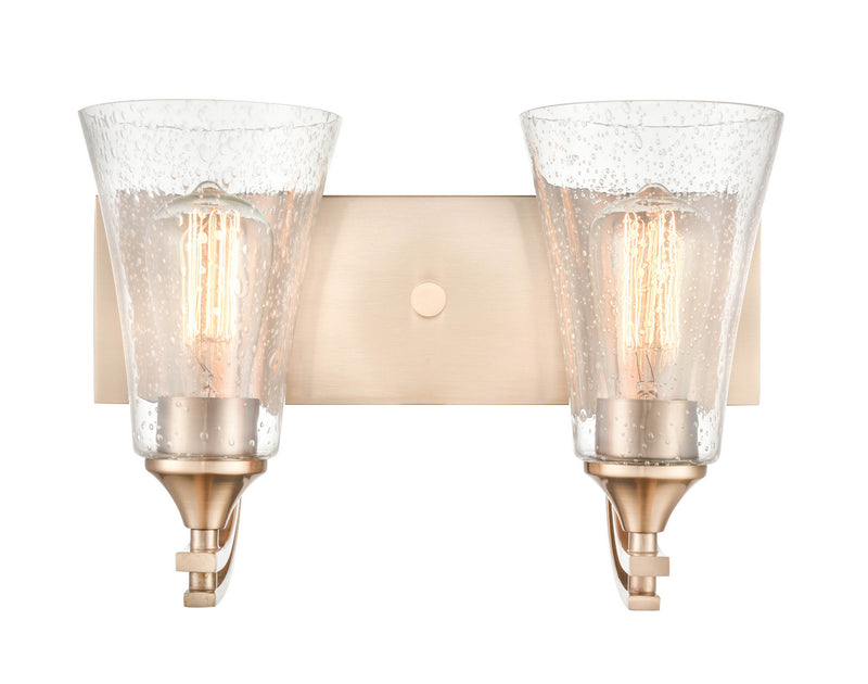 Millennium 1492-MG Two Light Vanity, Modern Gold Finish at LightingWellCo