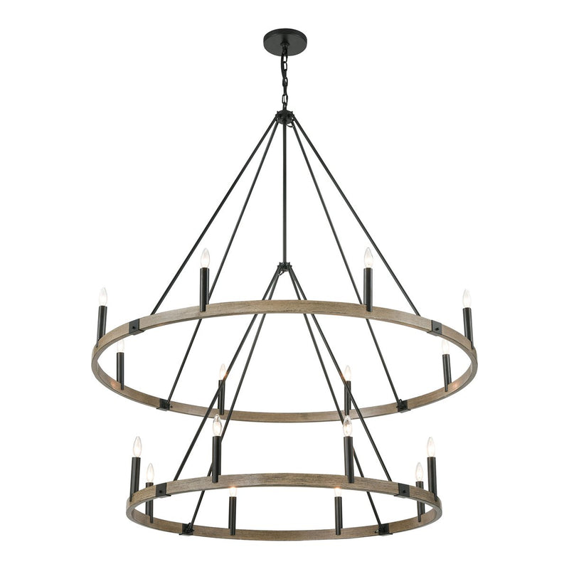 ELK Home 12320/8+8 16 Light Chandelier, Oil Rubbed Bronze Finish-LightingWellCo