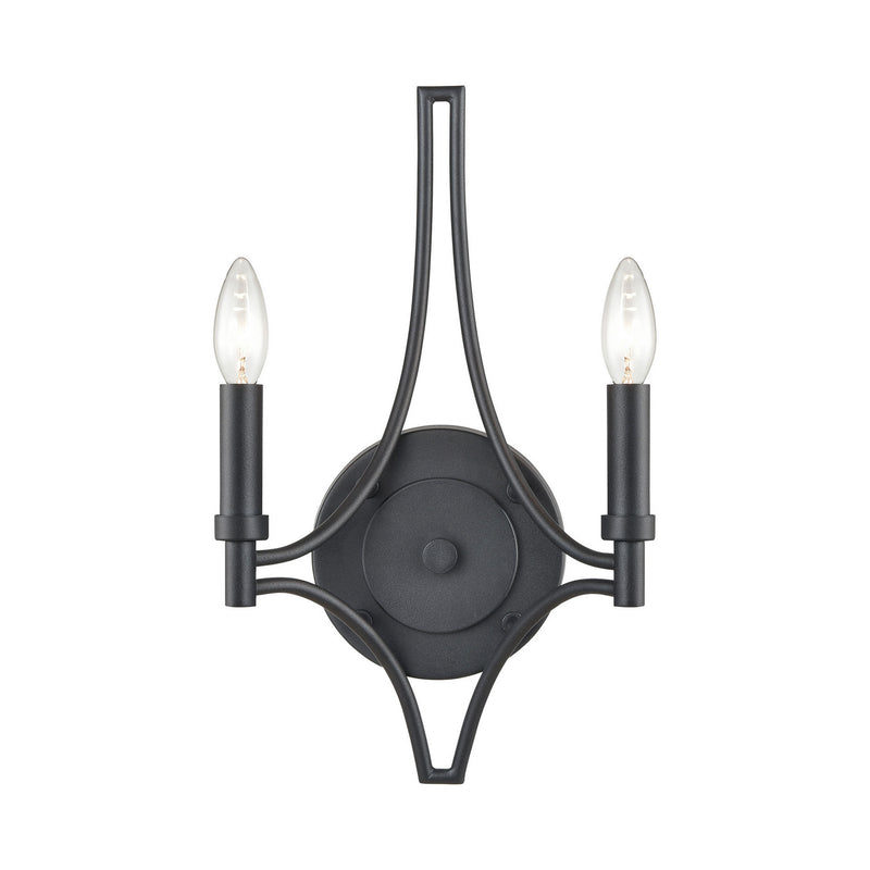 ELK Home 33431/2 Two Light Wall Sconce, Charcoal Finish-LightingWellCo