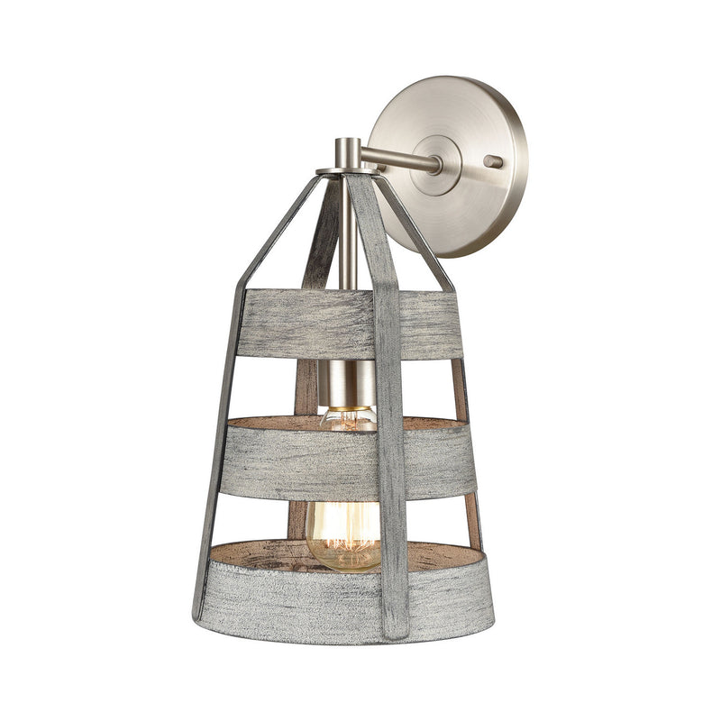 ELK Home 33450/1 One Light Wall Sconce, Weathered Driftwood Finish-LightingWellCo