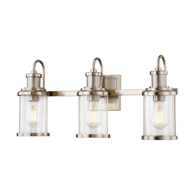 ELK Home 47442/3 Three Light Vanity, Satin Nickel Finish - At LightingWellCo