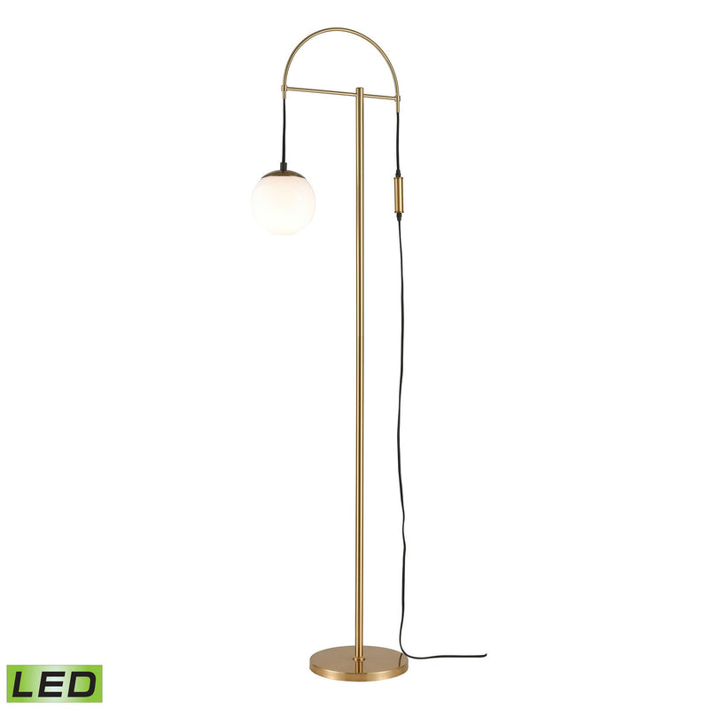 ELK Home D4535 LED Floor Lamp, Honey Brass Finish-LightingWellCo