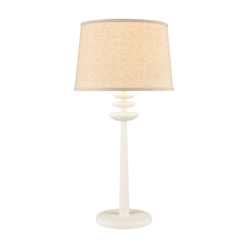ELK Home D4607 One Light Table Lamp, Matte White Finish-LightingWellCo