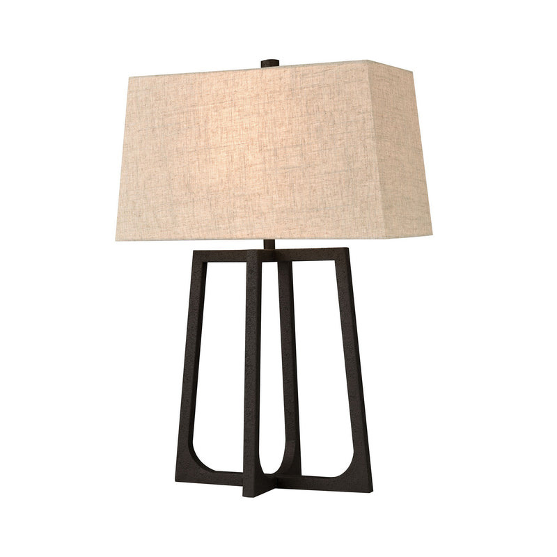 ELK Home D4610 One Light Table Lamp, Bronze Finish-LightingWellCo