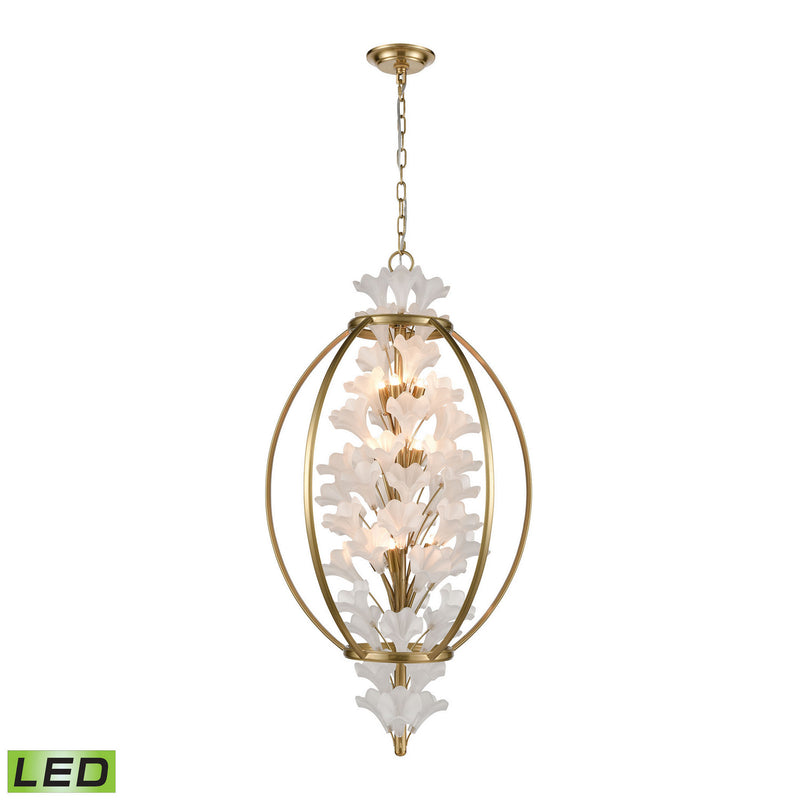 ELK Home D4655 LED Pendant, Aged Brass Finish-LightingWellCo