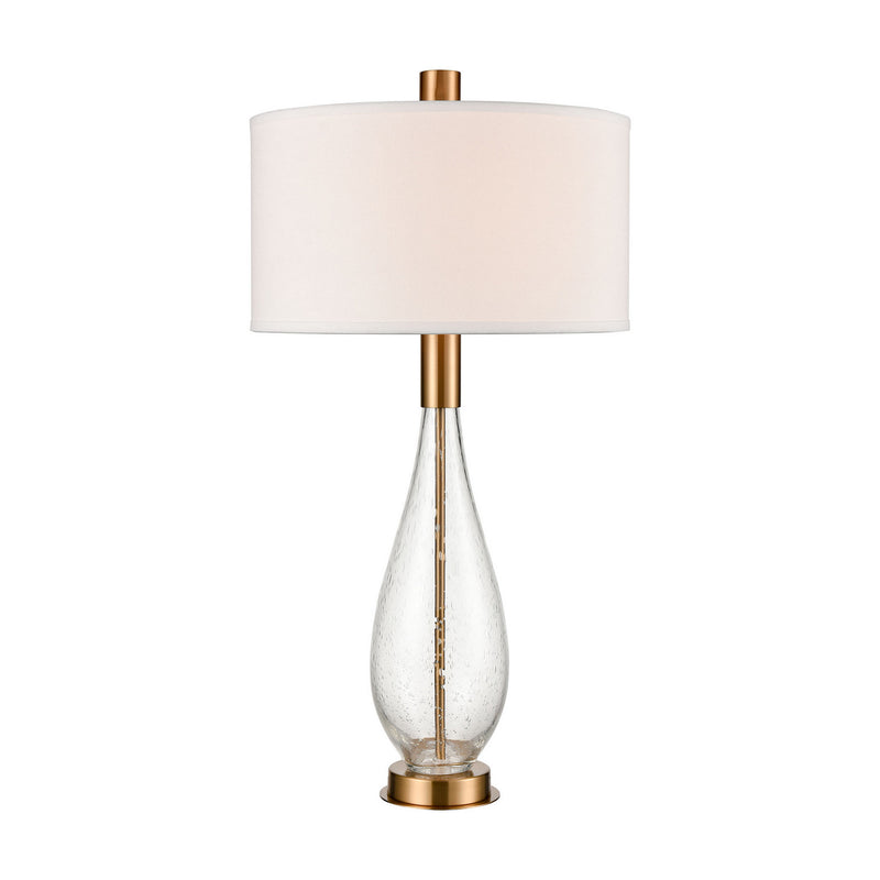 ELK Home D4670 One Light Table Lamp, Clear Bubble Glass, Cafe Bronze, Cafe Bronze Finish - At LightingWellCo