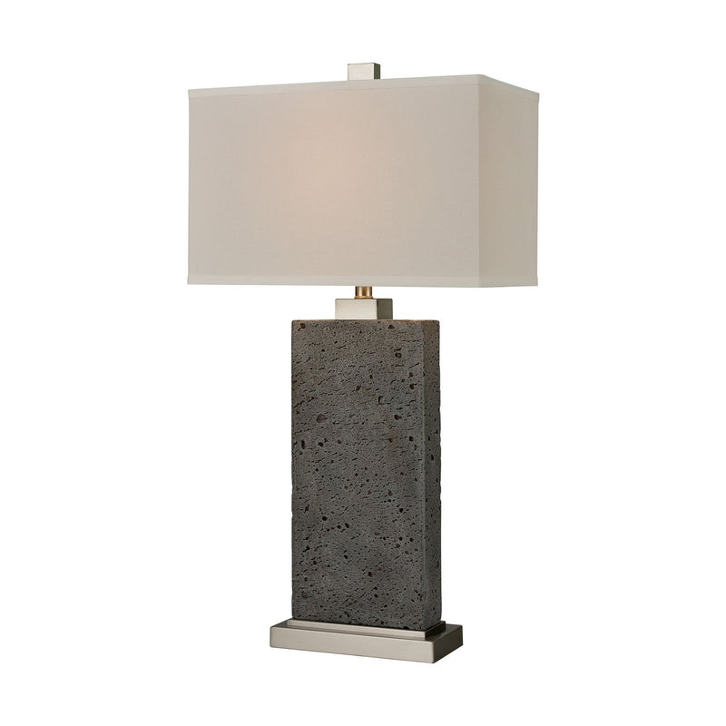 ELK Home D4689 One Light Table Lamp, Satin Nickel Finish-LightingWellCo
