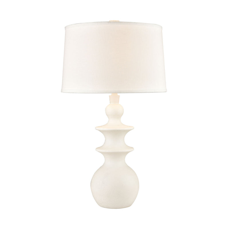 ELK Home D4694 One Light Table Lamp, Matte White Finish-LightingWellCo