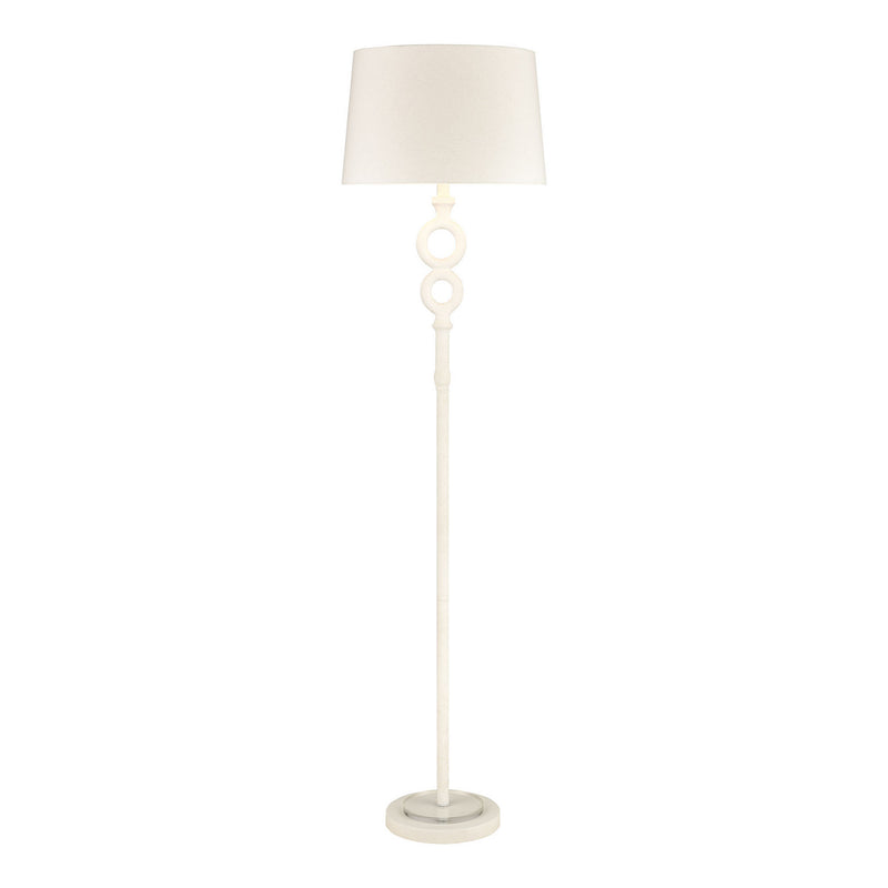 ELK Home D4698 One Light Floor Lamp, Matte White Finish-LightingWellCo
