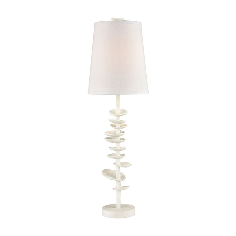 ELK Home D4699 One Light Table Lamp, White Finish - At LightingWellCo