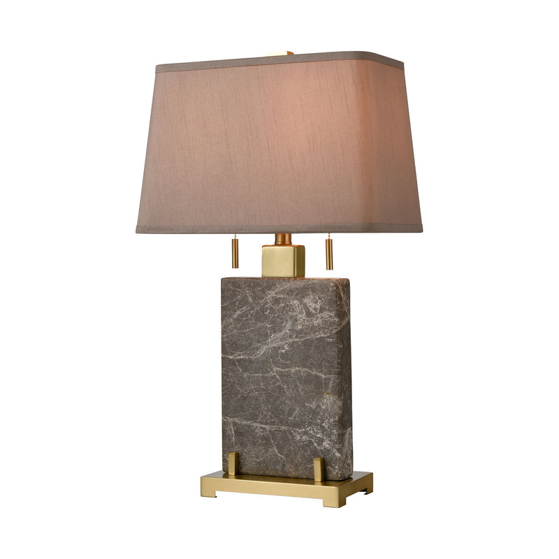 ELK Home D4704 Two Light Table Lamp, Honey Brass Finish-LightingWellCo