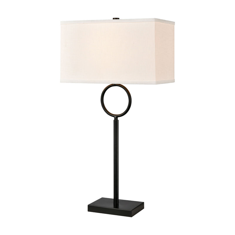 ELK Home H019-7225 One Light Table Lamp, Matte Black Finish-LightingWellCo
